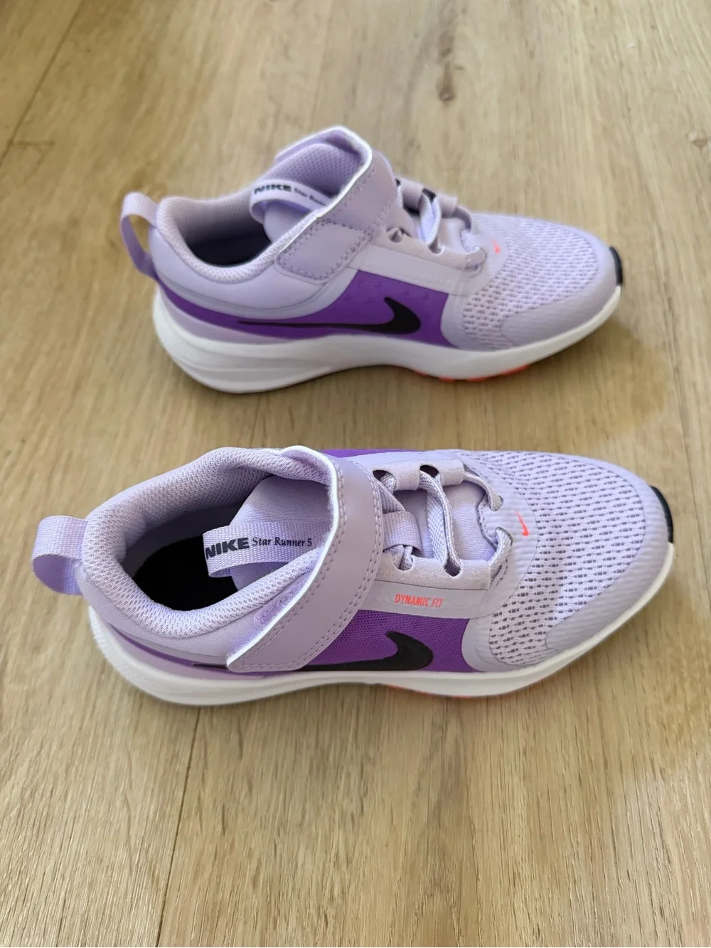 Nike Kids' Lilac and Purple Velcro Sneaker - New with Box